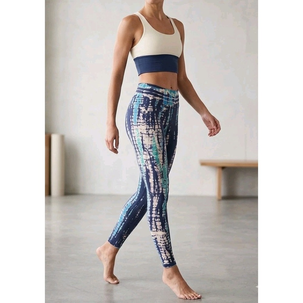 Hard Tail Forever Legging Tie-Dye Yoga Size Large Ankle Y2K Gym Run Lowrise NWOT